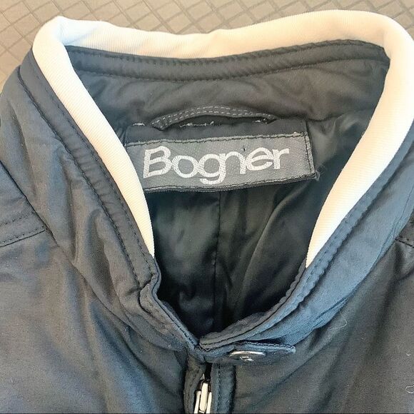 BOGNER Vtg 70s Womens Ski Jacket Winter Coat Size 44 Wool Black Made in Germany - Picture 2 of 8
